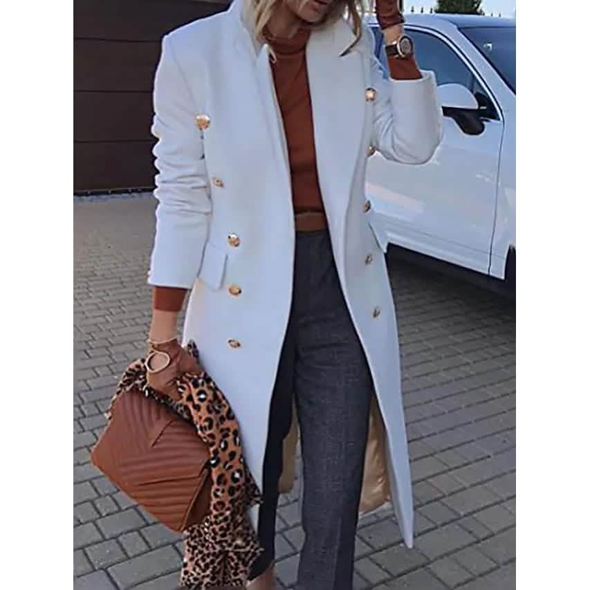 Women's Coat Regular Fit Warm Casual Jacket Long Sleeve Solid Color DailySale