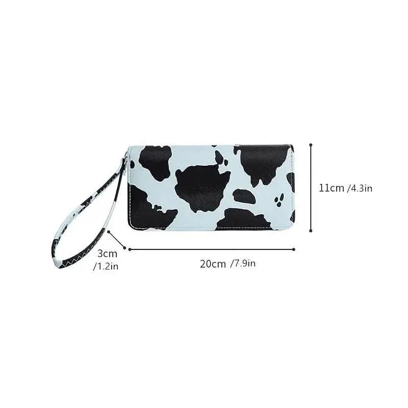 Women's Cute Versatile Faux Leather Cow Print Long Wallet DailySale