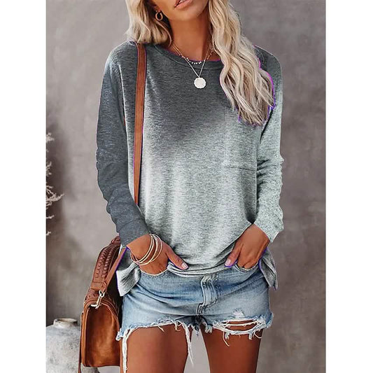 Women's Drawing T-Shirt Crew Neck Basic Top DailySale