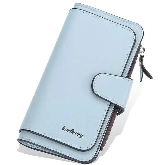 Women's Fashion Faux Leather Wallet with Card Slots & ID Window DailySale