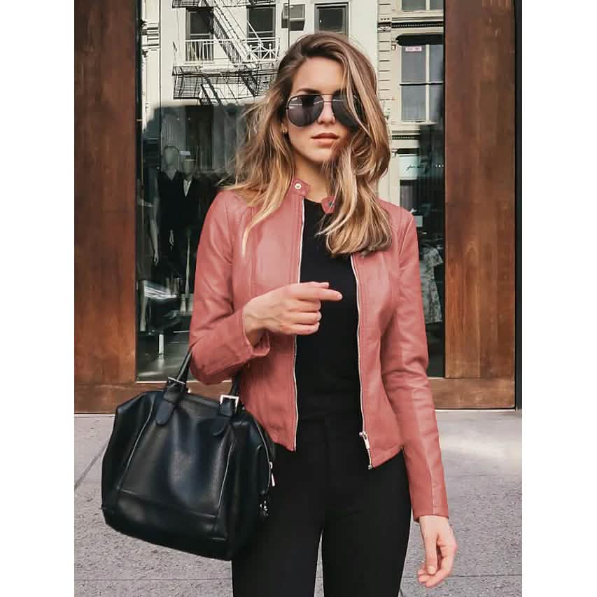 Women's Faux Leather Jacket DailySale