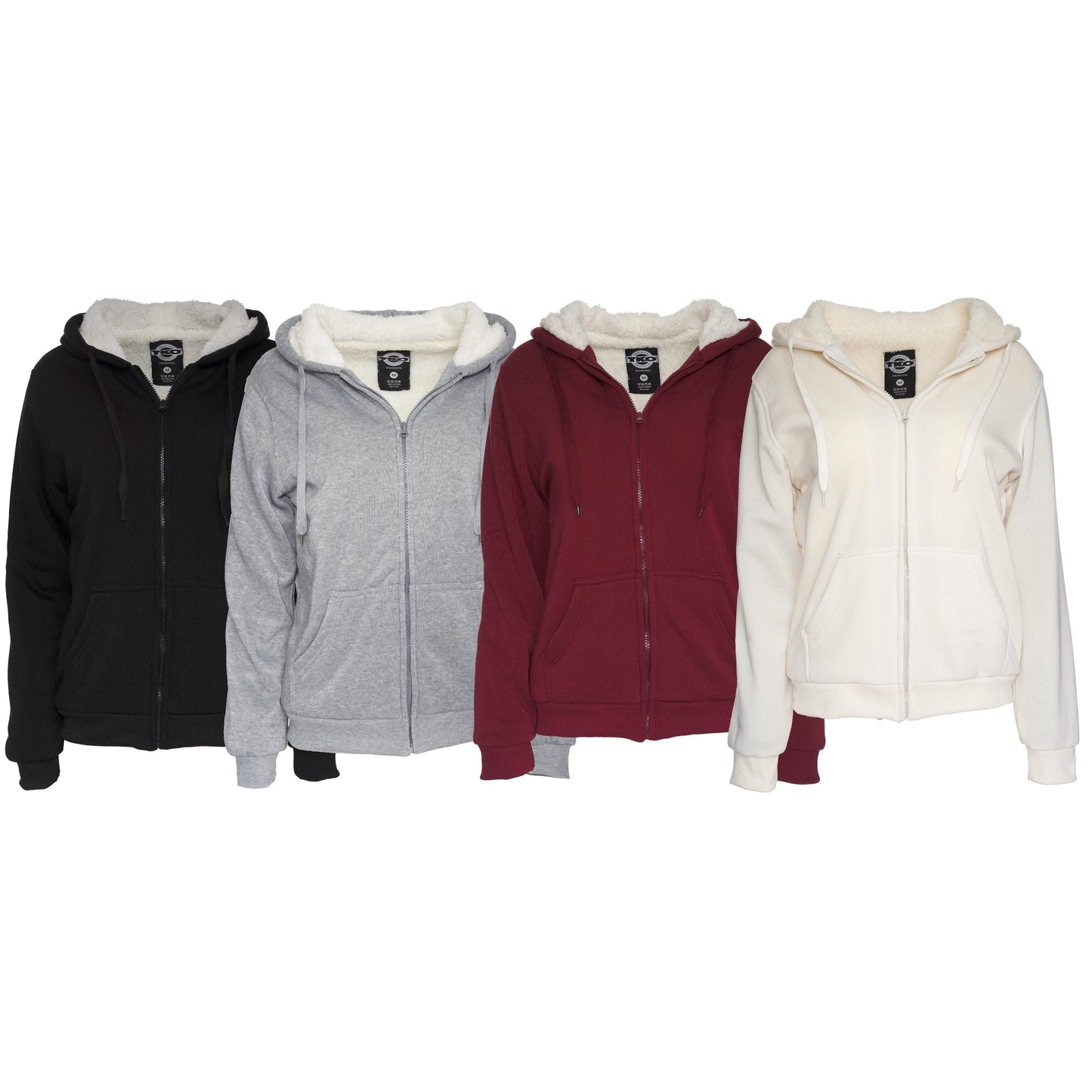 Women's Inner and Outer Sherpa Hoodie Sweatshirt Jacket DailySale