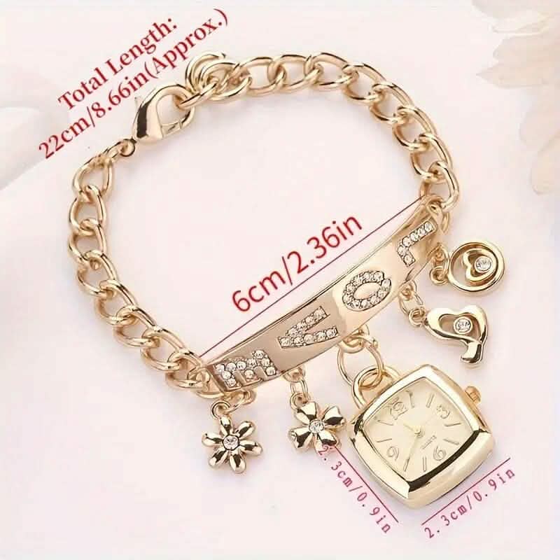 Women's Love Alphabet Bracelet Alloy Quartz Watch DailySale
