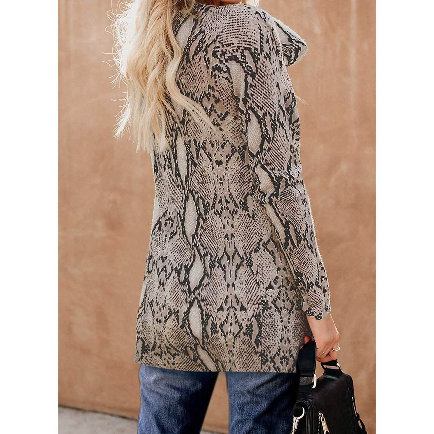 Women's Open Front Printed Cardigans Sweaters Thin Coats Jackets Outerwear DailySale