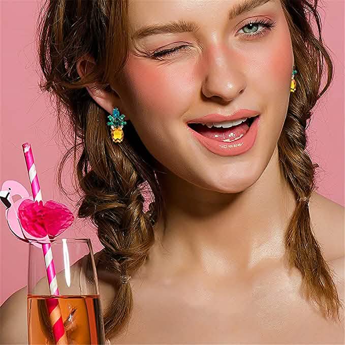 Women's Pineapple Earrings DailySale