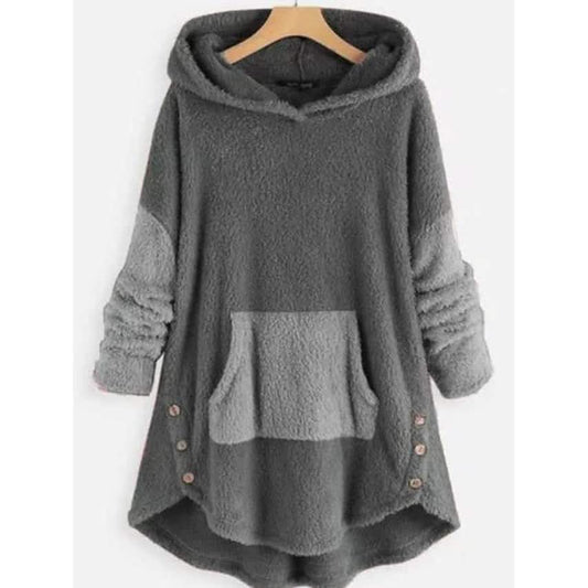 Women's Pullover Solid Colored Hoodie DailySale
