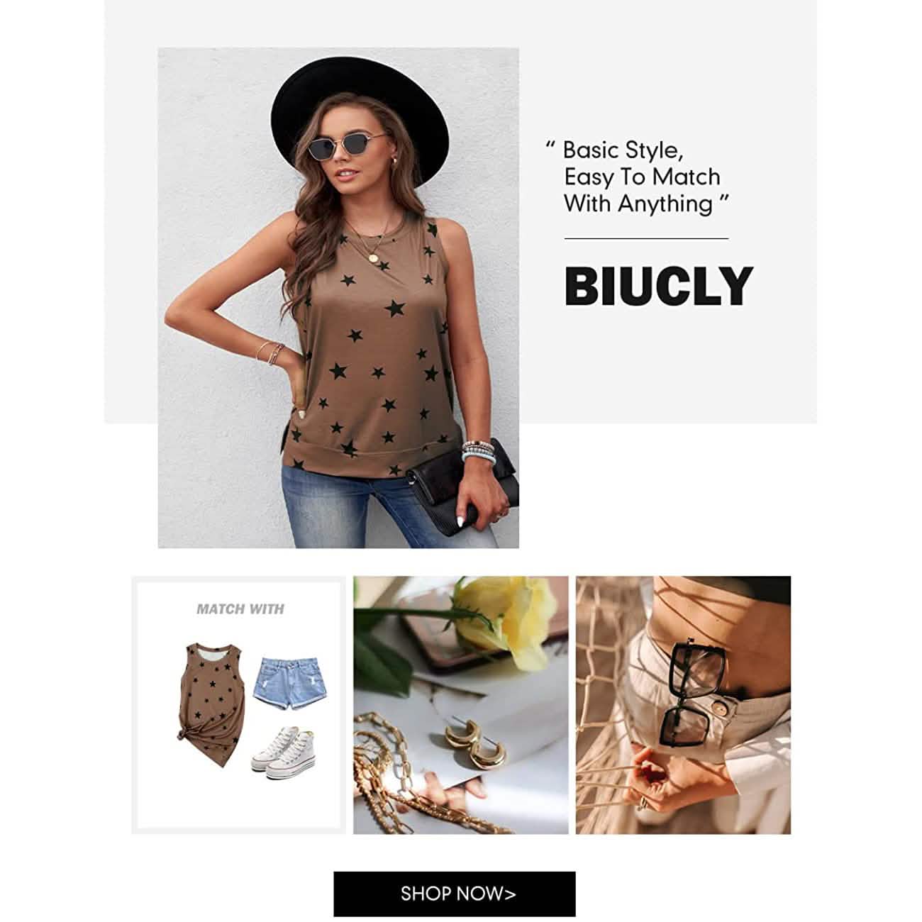 Women's Scoop Neck Tank Tops DailySale