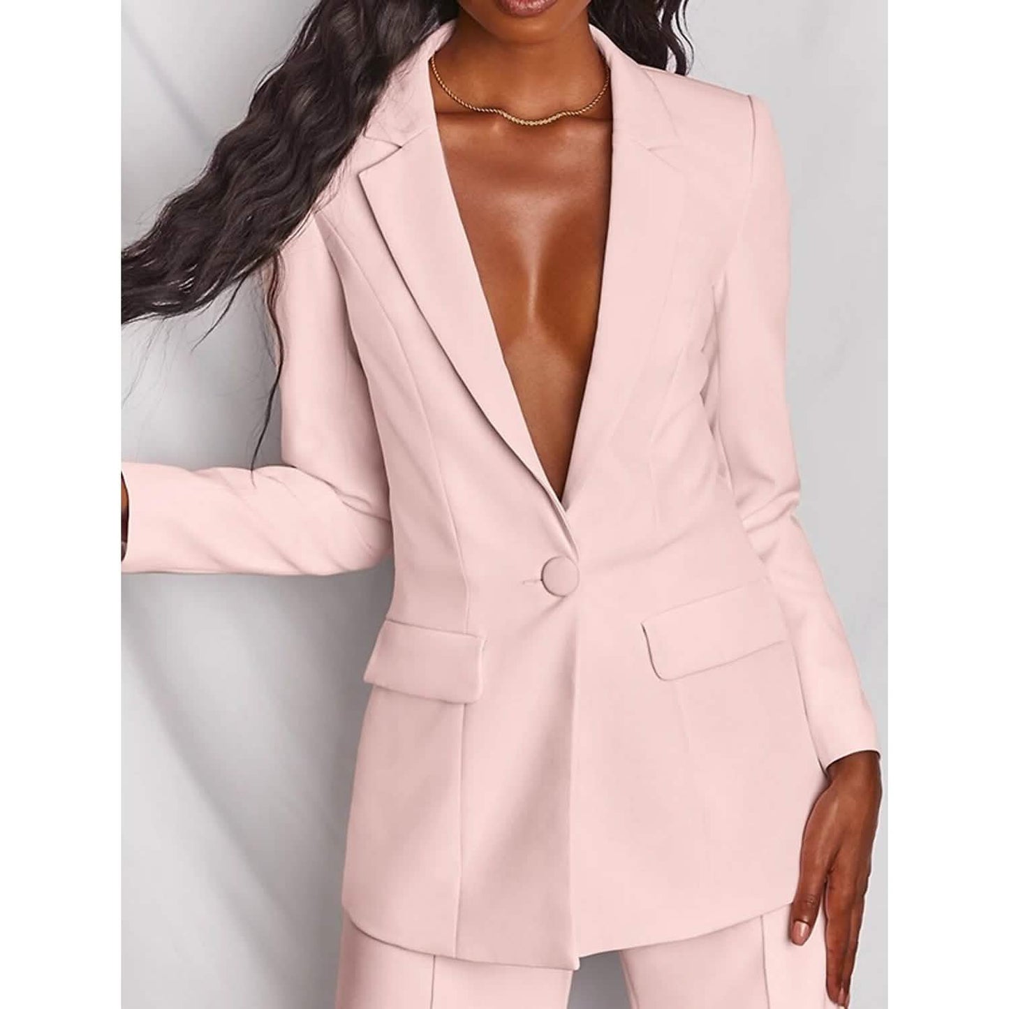 Women's Suits Regular Pocket Coat Formal Fashion DailySale