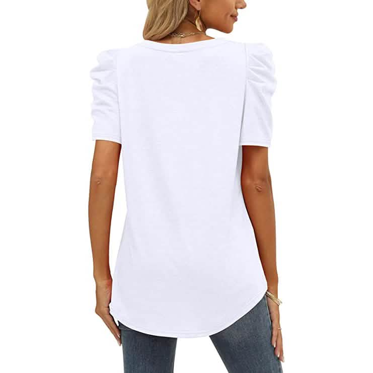 Women's Summer V-Neck Casual T-Shirt DailySale
