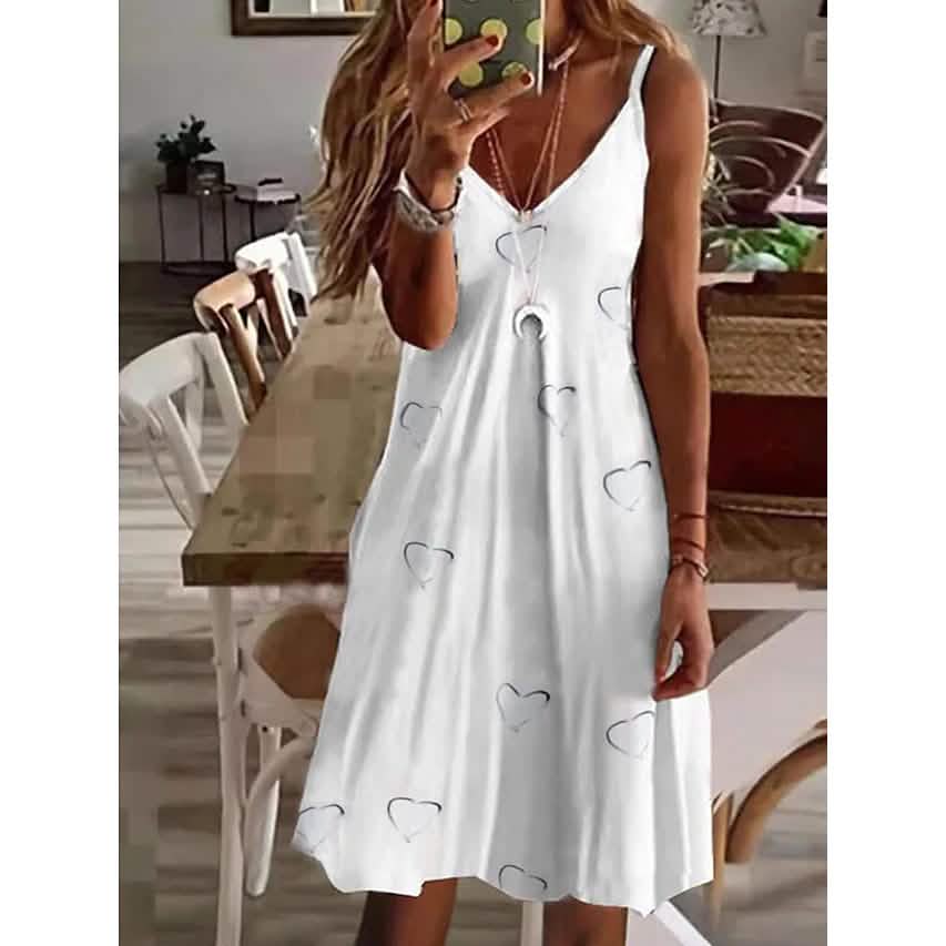 Women's V-Neck Casual Sling Dress DailySale