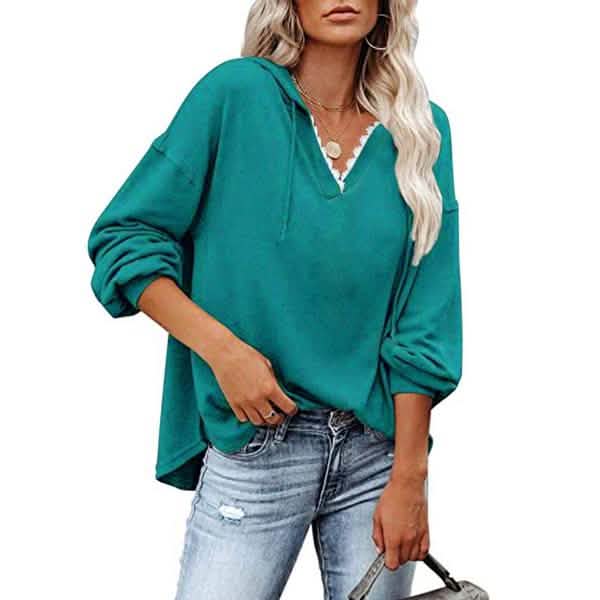 Women's V-neck Pullover Hoodie Sweater DailySale