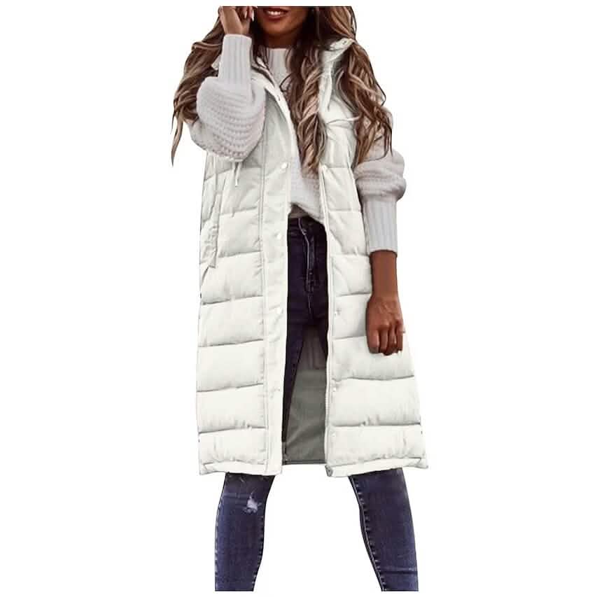Women's Winter Jacket Vest Long Coat Regular Fit DailySale