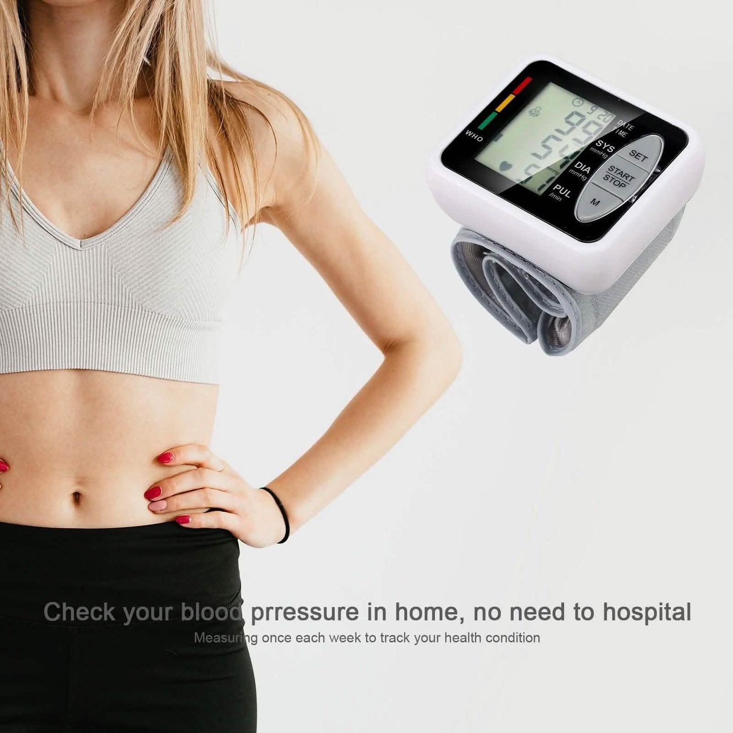 Wrist Electronic Sphygmomanometer Intelligent Electronic Blood Pressure Monitor DailySale