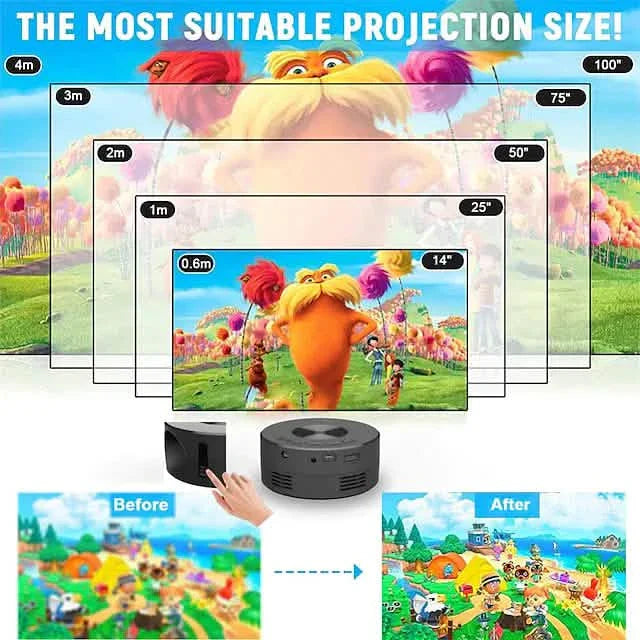 YT200 LED Projector Mini Handheld DailySale