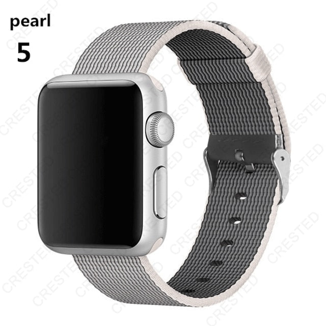 Premium Nylon Replacement Band with buckle for Apple Watch - Wristwatchstraps.co