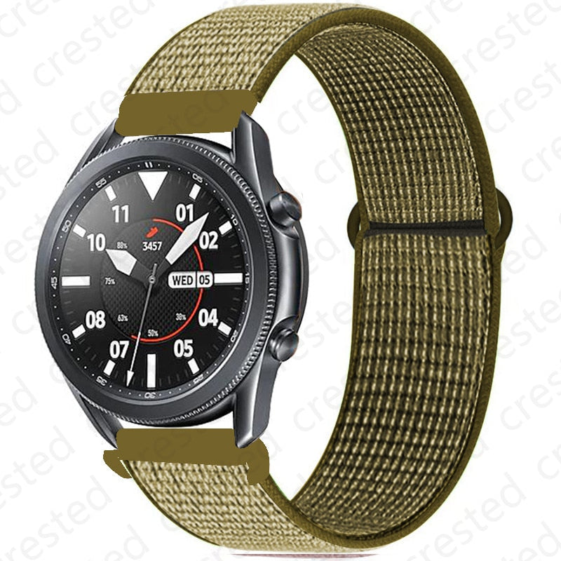 Nylon Loop Strap for Samsung Smart Watch Gear S3 Frontier Galaxy - Wristwatchstraps.co