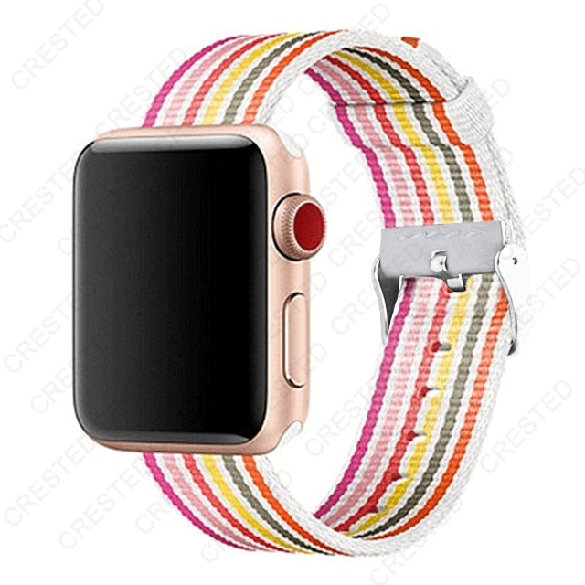 Premium Nylon Replacement Band with buckle for Apple Watch - Wristwatchstraps.co