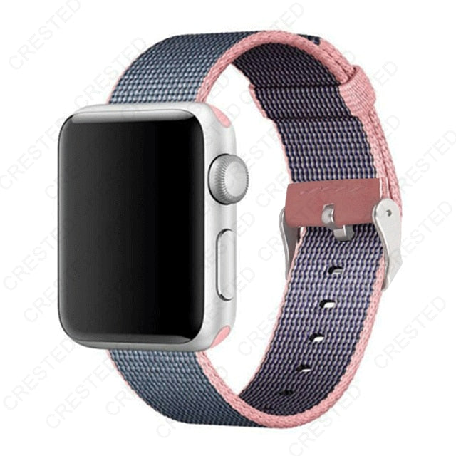 Premium Nylon Replacement Band with buckle for Apple Watch - Wristwatchstraps.co