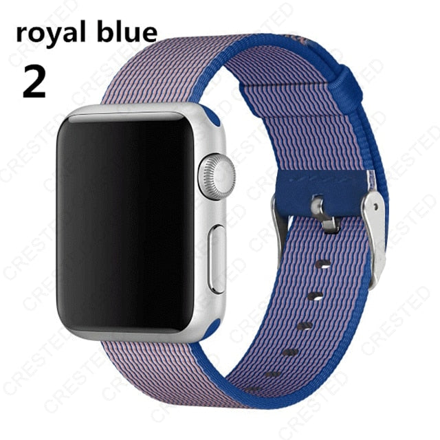 Premium Nylon Replacement Band with buckle for Apple Watch - Wristwatchstraps.co