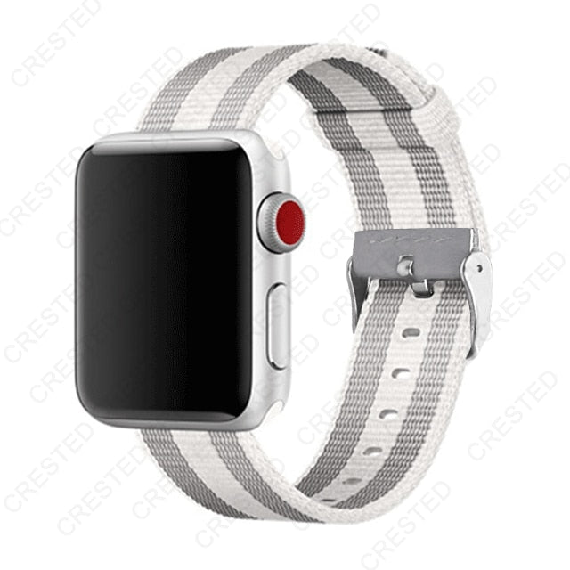 Premium Nylon Replacement Band with buckle for Apple Watch - Wristwatchstraps.co