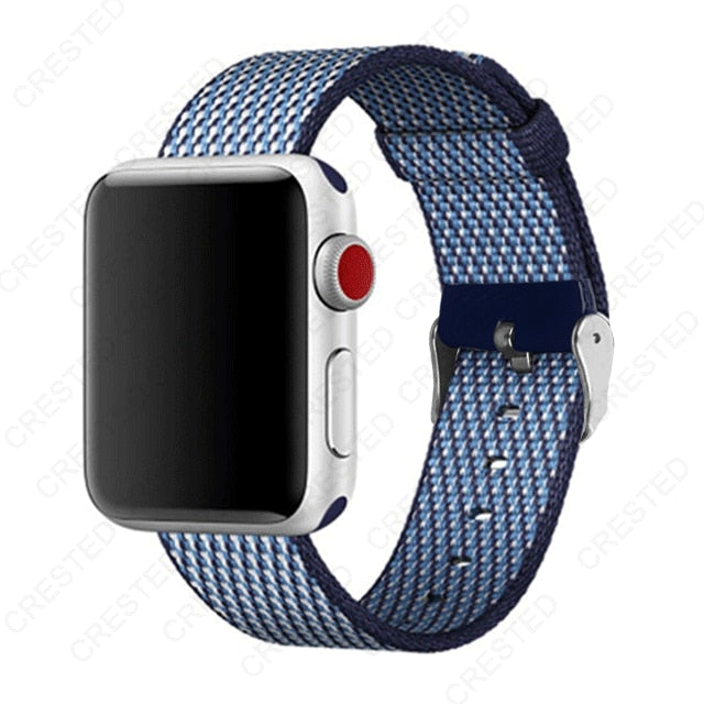 Premium Nylon Replacement Band with buckle for Apple Watch - Wristwatchstraps.co