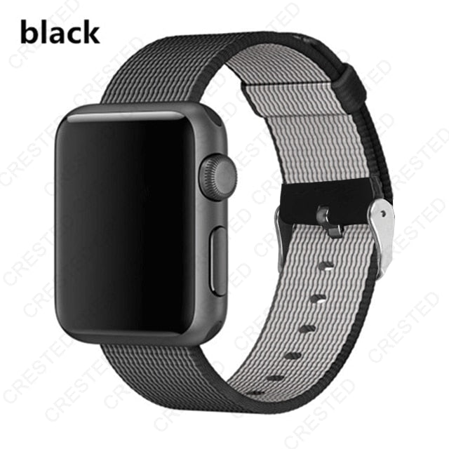 Premium Nylon Replacement Band with buckle for Apple Watch - Wristwatchstraps.co
