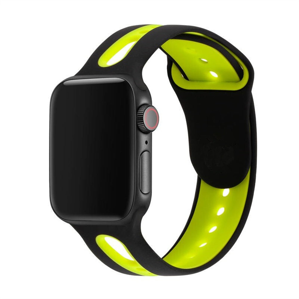 Hole Silicone Strap For Apple Watch - Wristwatchstraps.co