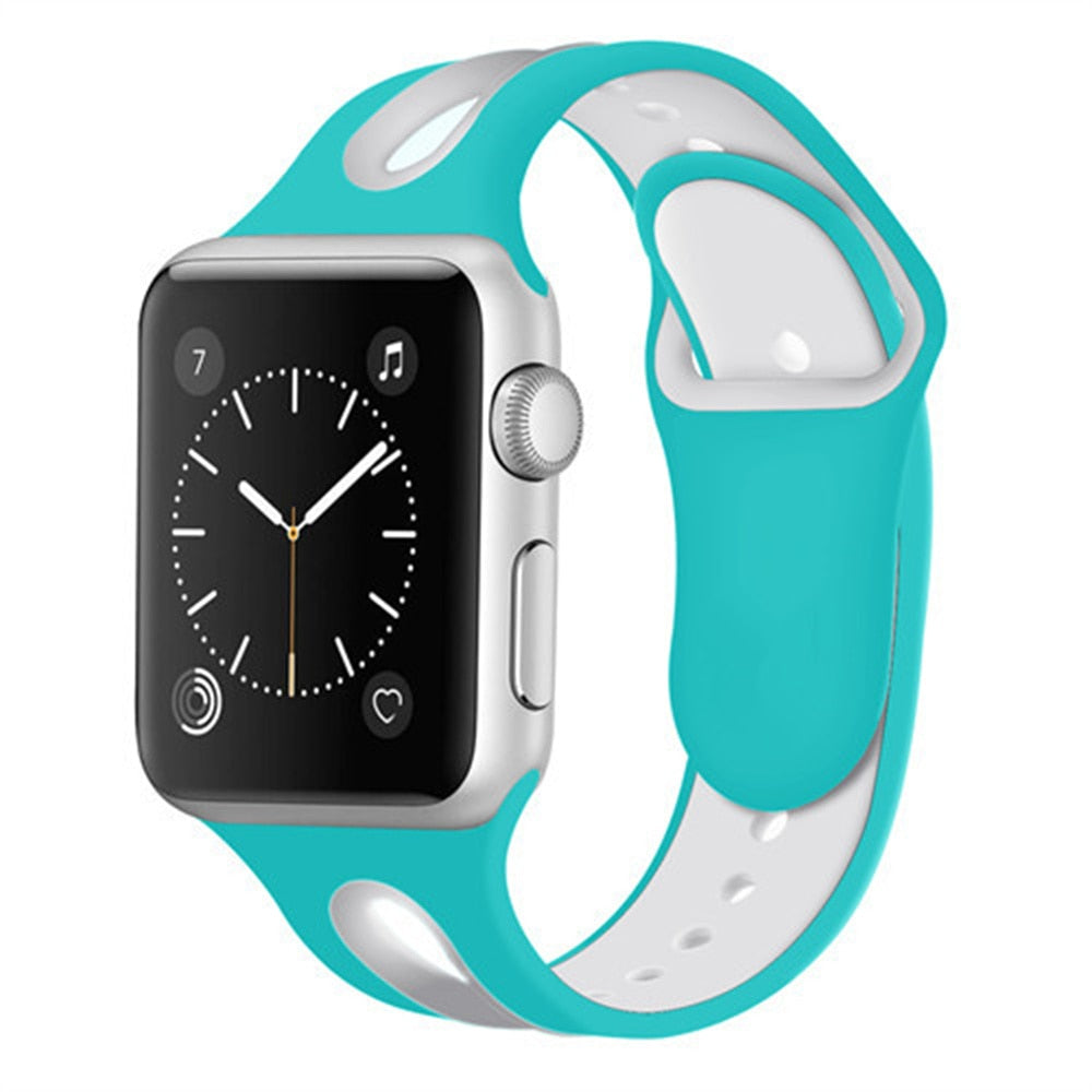 Hole Silicone Strap For Apple Watch - Wristwatchstraps.co