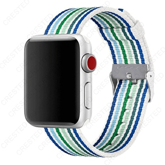 Premium Nylon Replacement Band with buckle for Apple Watch - Wristwatchstraps.co