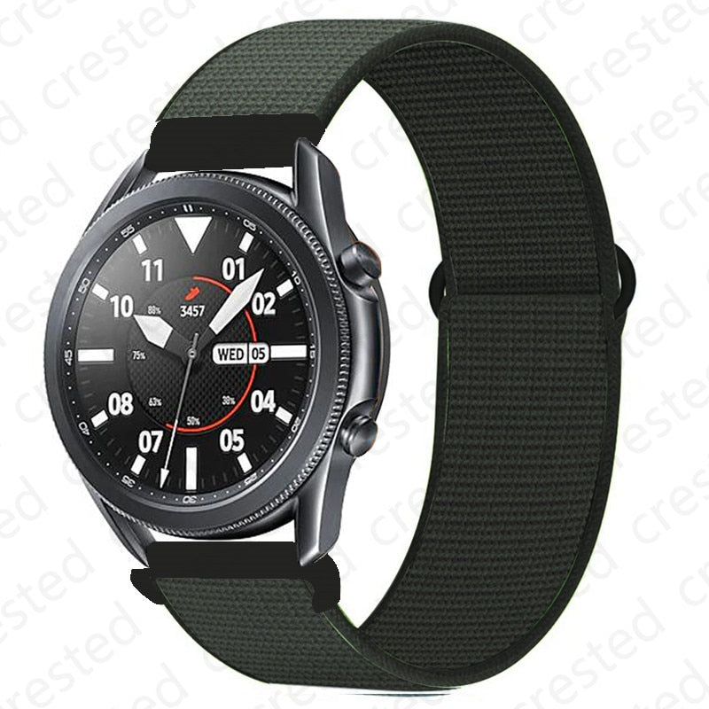 Nylon Loop Strap for Samsung Smart Watch Gear S3 Frontier Galaxy - Wristwatchstraps.co