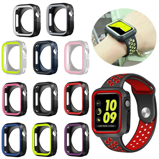 Silicone Bumper and Protector Cover for Sport Apple Watch compatible with Nike Sports Bands - Wristwatchstraps.co