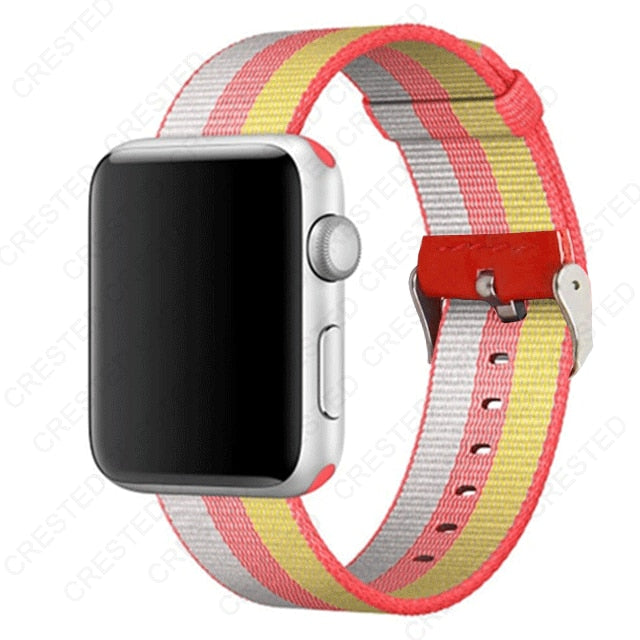 Premium Nylon Replacement Band with buckle for Apple Watch - Wristwatchstraps.co