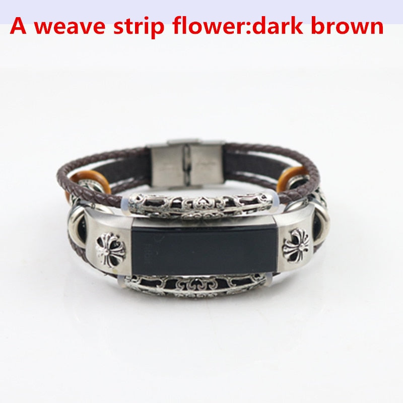 CRESTED Leather strap For Fitbit Alta/Fitbit Alta HR Replacement band - Wristwatchstraps.co