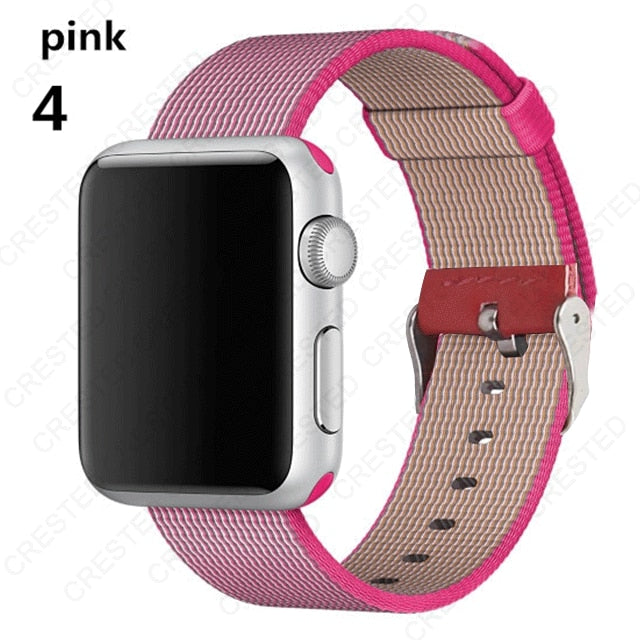 Premium Nylon Replacement Band with buckle for Apple Watch - Wristwatchstraps.co