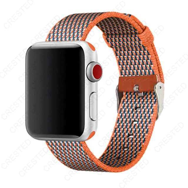 Premium Nylon Replacement Band with buckle for Apple Watch - Wristwatchstraps.co
