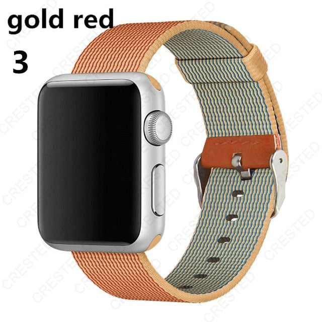 Premium Nylon Replacement Band with buckle for Apple Watch - Wristwatchstraps.co