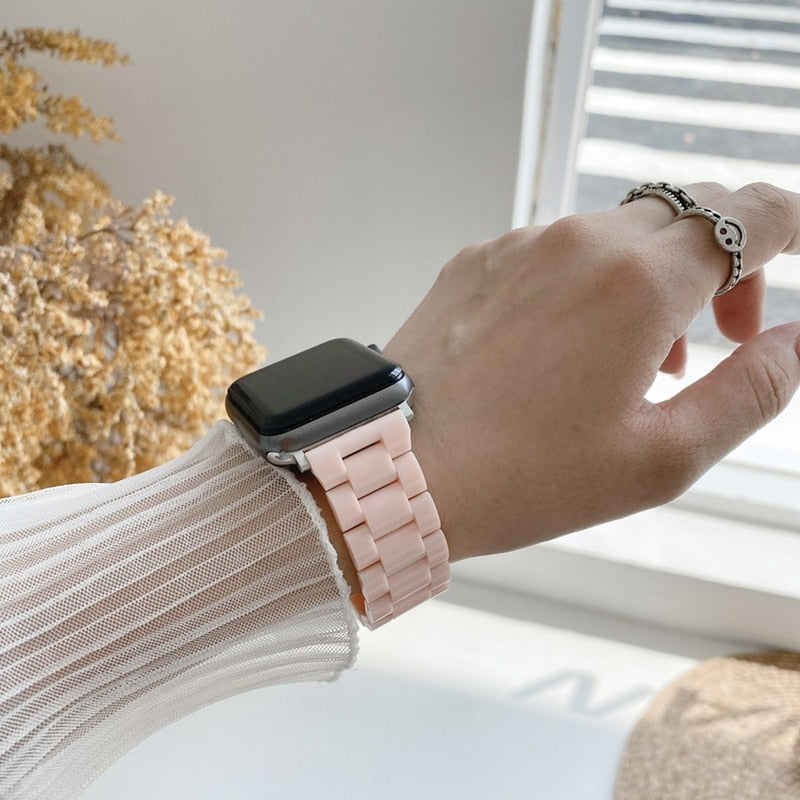 Apple Watch Wristbands Women  Resin Watchband Apple Watch - Strap