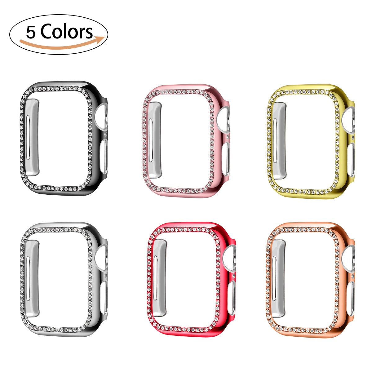 Bling Diamond Rhinestone Screen Protector cover bumper case for Apple Watch - Wrist Watch Straps