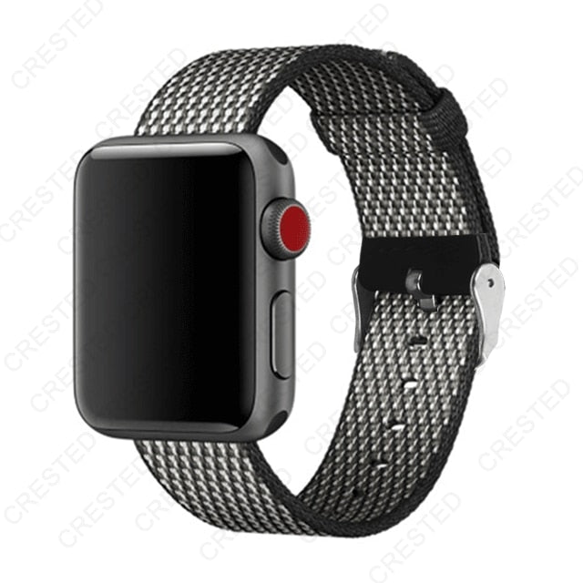 Premium Nylon Replacement Band with buckle for Apple Watch - Wristwatchstraps.co