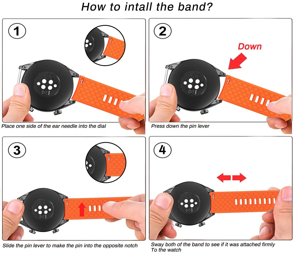 22mm Silicone Strap For Samsung Galaxy Watch - Wristwatchstraps.co