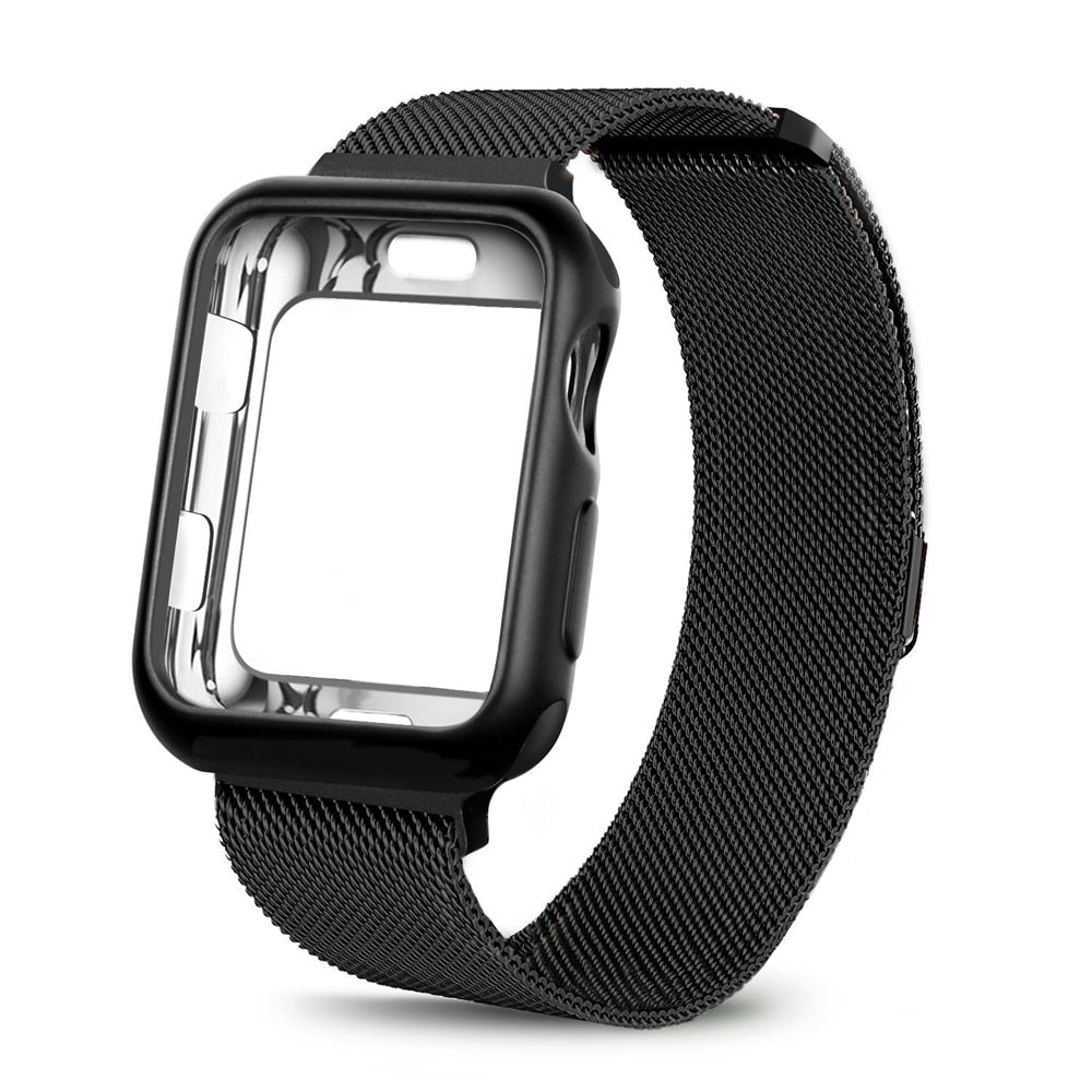 Milanese Loop Strap and Case Combo for Apple Watch - Wristwatchstraps.co