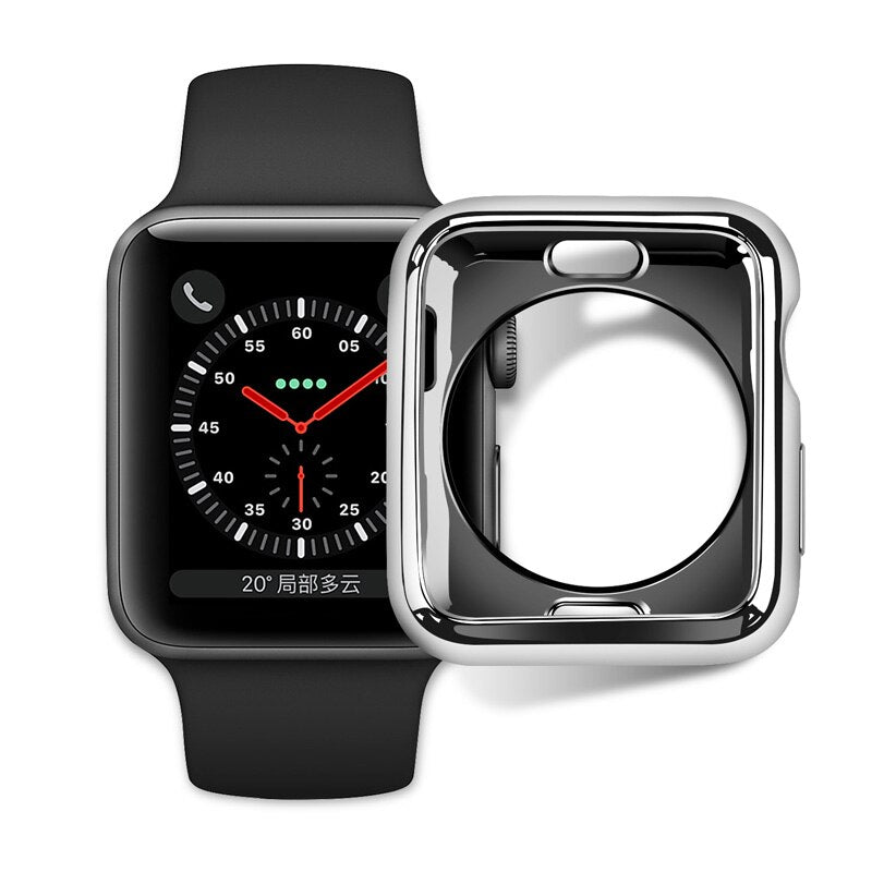 Protective Apple Watch Case in GOLD, SILVER, ROSE - Wristwatchstraps.co