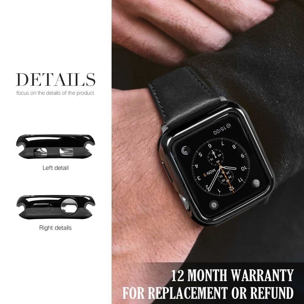 Protective Apple Watch Case in GOLD, SILVER, ROSE - Wristwatchstraps.co