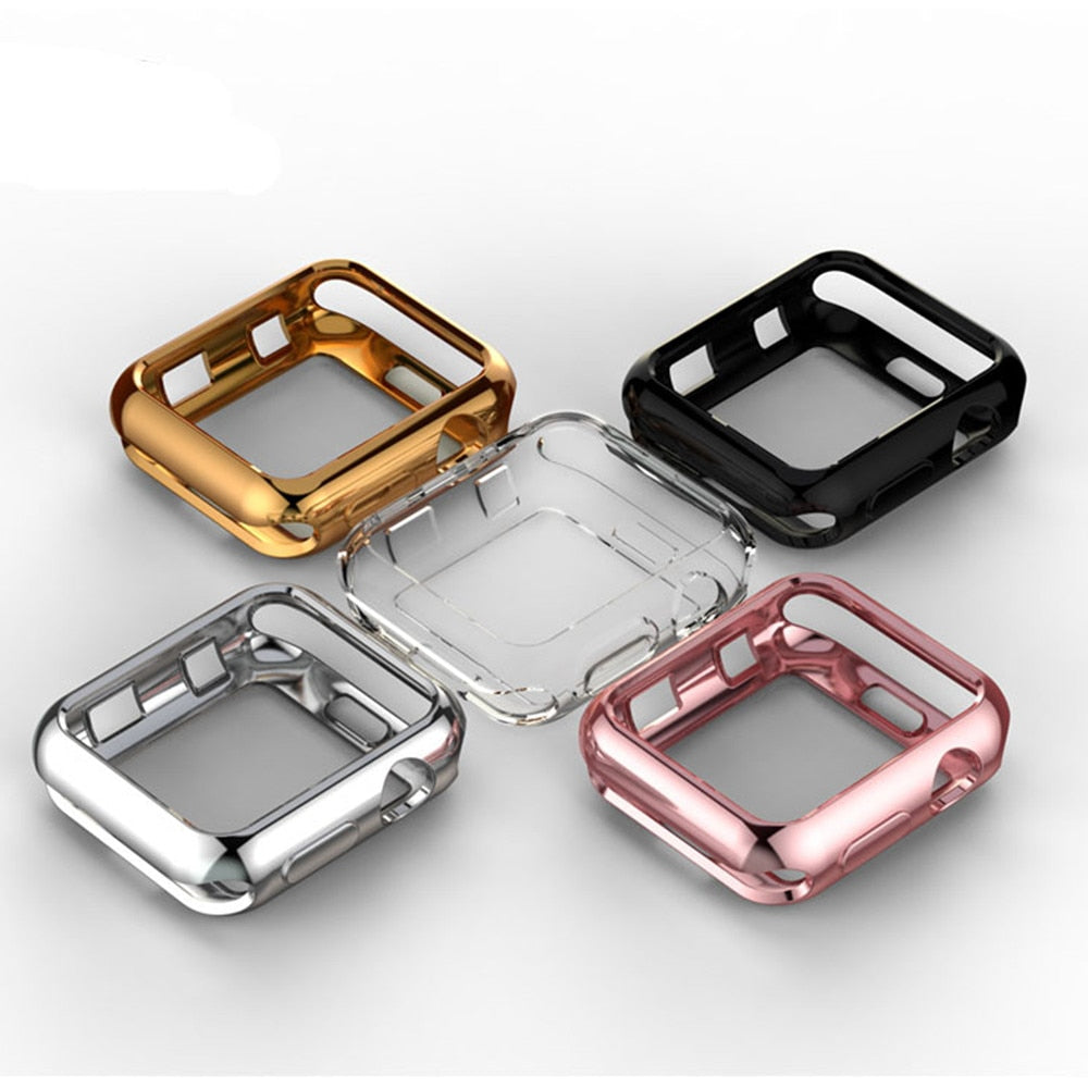 Protective Apple Watch Case in GOLD, SILVER, ROSE - Wristwatchstraps.co