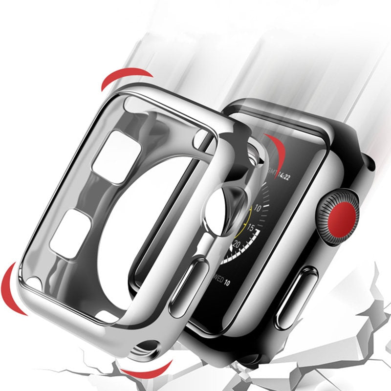 Protective Apple Watch Case in GOLD, SILVER, ROSE - Wristwatchstraps.co