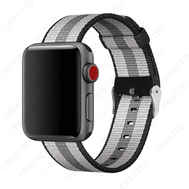 Premium Nylon Replacement Band with buckle for Apple Watch - Wristwatchstraps.co