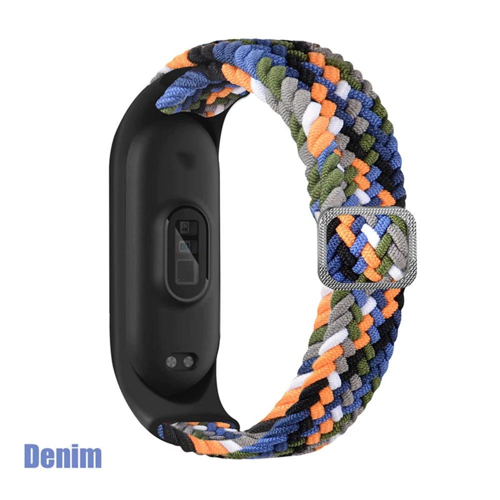 Adjustable Nylon Braided Mi band 3,4,5 and 6 - Wristwatchstraps.co
