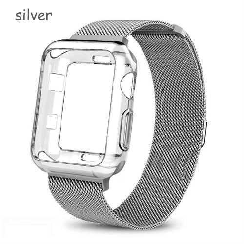 Milanese Loop Strap and Case Combo for Apple Watch - Wristwatchstraps.co