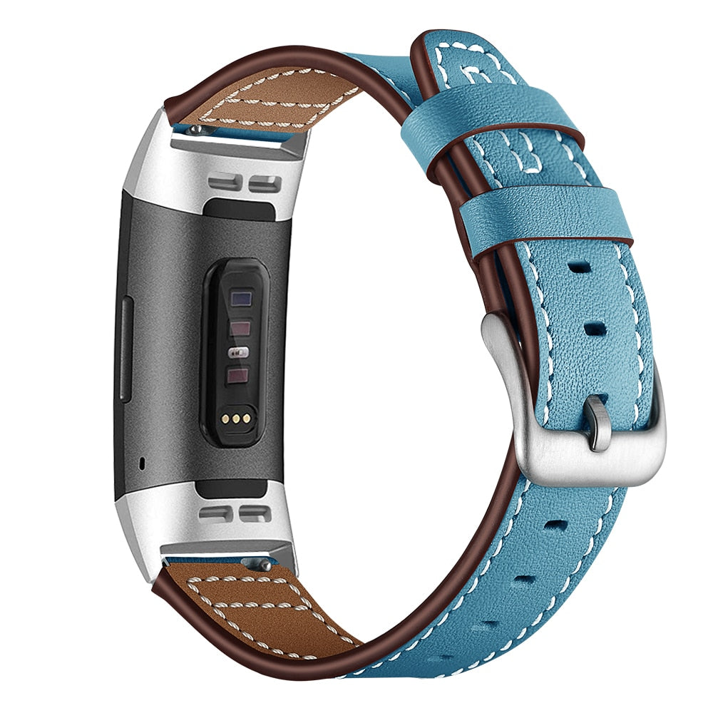 Leather strap For Fitbit Charge 4 - Wristwatchstraps.co