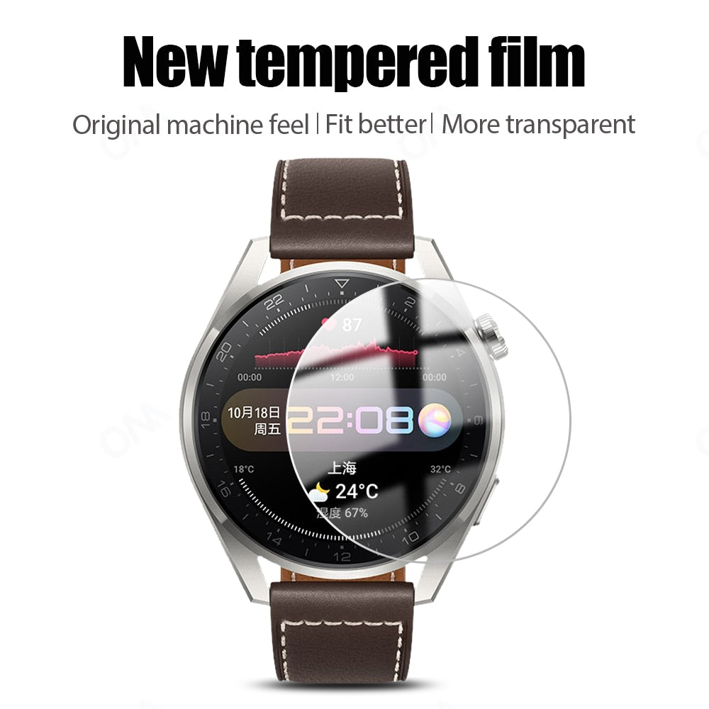 Tempered protective Glass For Huawei Watch 3 Pro 48|46mm - Wristwatchstraps.co